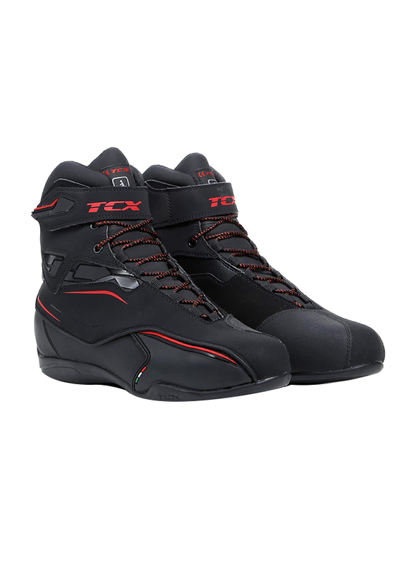 TCX Nero Zeta Waterproof Motorcycle Riding Boots, Size 46, Black